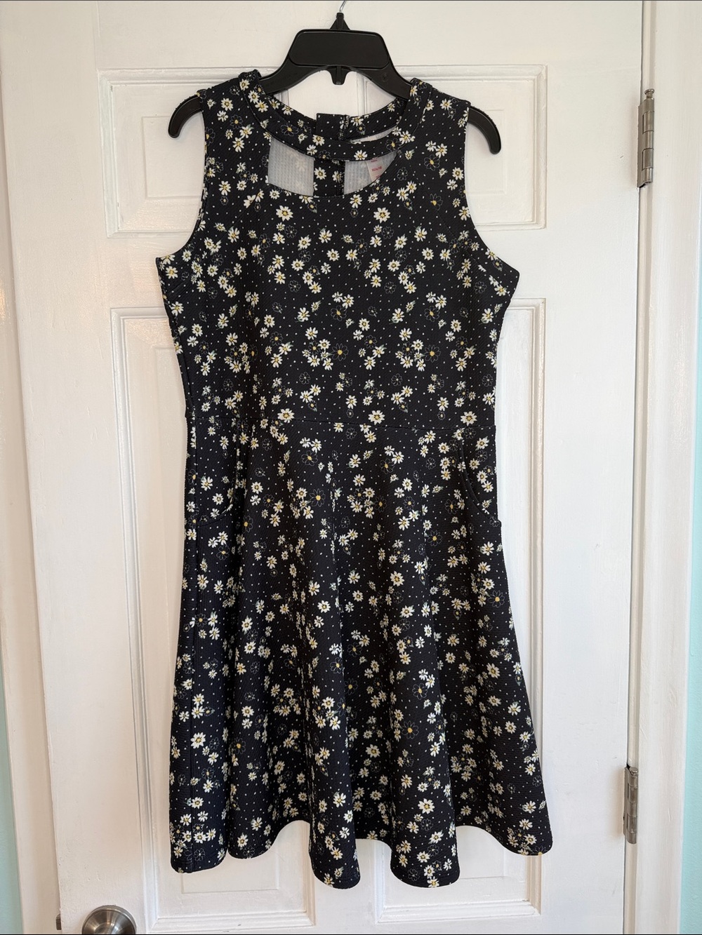 Justice Black Floral Casual Dress